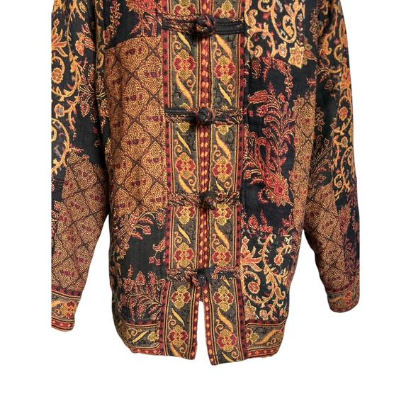 Vintage‎ White Stag Womens Size Medium 8/10 Patchwork Indian Tapestry Jacket - Picture 4 of 6